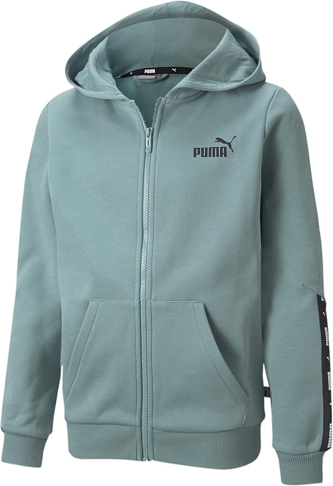 puma 女童 ess  tape 全拉链连帽衫 tr b 运动衫